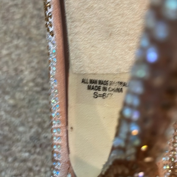 Womens Rue 21 Gold/Biscotti Heels - Picture 7 of 8